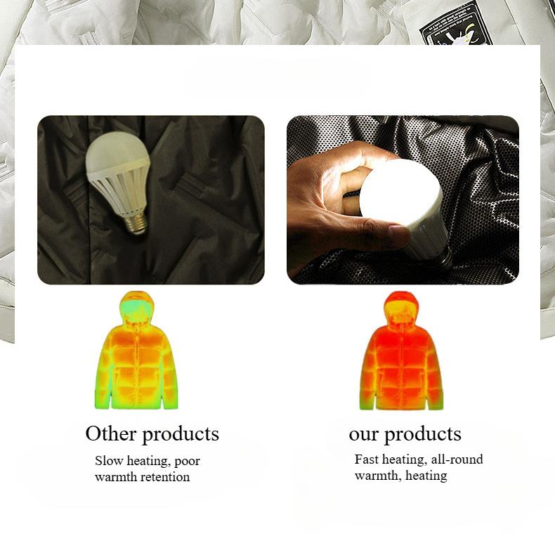 Upgraded Graphene Jacket Men's Autumn and Winter Fleece Thickened Warm Cotton Clothing Windproof and Waterproof Climbing