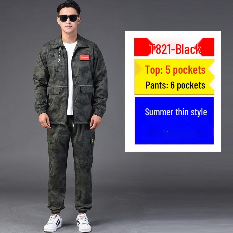 Men s Thin Summer Camouflage Suit 165-190