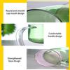 Floating Effect Glass Mug Heat Shock Resistant With Comfort Handle and Base Coffee Beverage Cup For Office Home Use