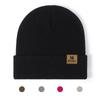 Unisex Autumn Winter Riding Hat Cuffed Warm Beanie Hats Knitted Cycling Cap for Skiing Camping Traveling
