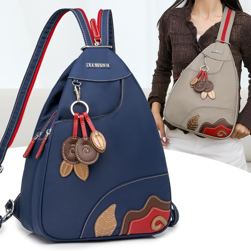 Fashionable Korean Style Waterproof Oxford Crossbody Backpack: Lightweight, Versatile, Large Capacity, Multi-functional
