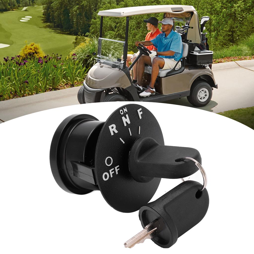 Club Car Ignition Key Switch with 2 Keys 605637 Plastic Replacement for EZGO RXV 2008‑Up