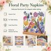Floral Paper Napkins 20/60/100Pcs