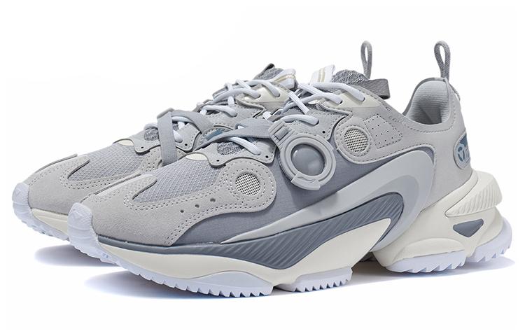 Li Ning Nebula M1 Cushioning Slip Resistant Abrasion Resistant Lightweight Low Top Sports Casual Shoes Men's Gray AGCR225-1