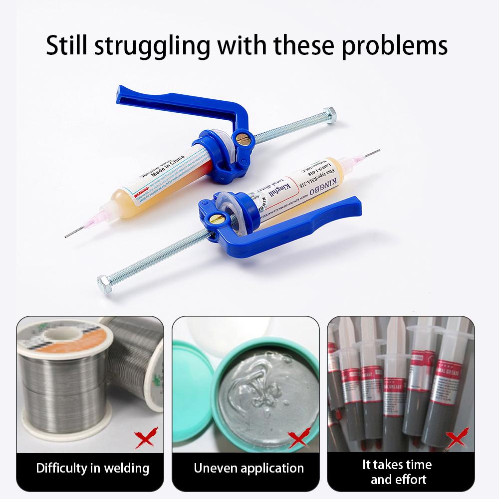 Needle Booster TubeMate Solder Paste Extruder Welding 10CC Solder Oil Accessories Glue Rod Boosters Discharge Oil Putter Tools