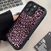 Pink Leopard Print Trendy Pattern Phone Case For iPhone 17 Pro Max XS X XR 17 Air 16 Plus 16E 15 14 13 12 11 7 8 SE  Cover