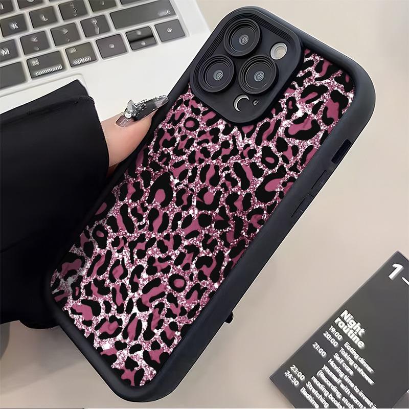 Pink Leopard Print Trendy Pattern Phone Case For iPhone 17 Pro Max XS X XR 17 Air 16 Plus 16E 15 14 13 12 11 7 8 SE  Cover
