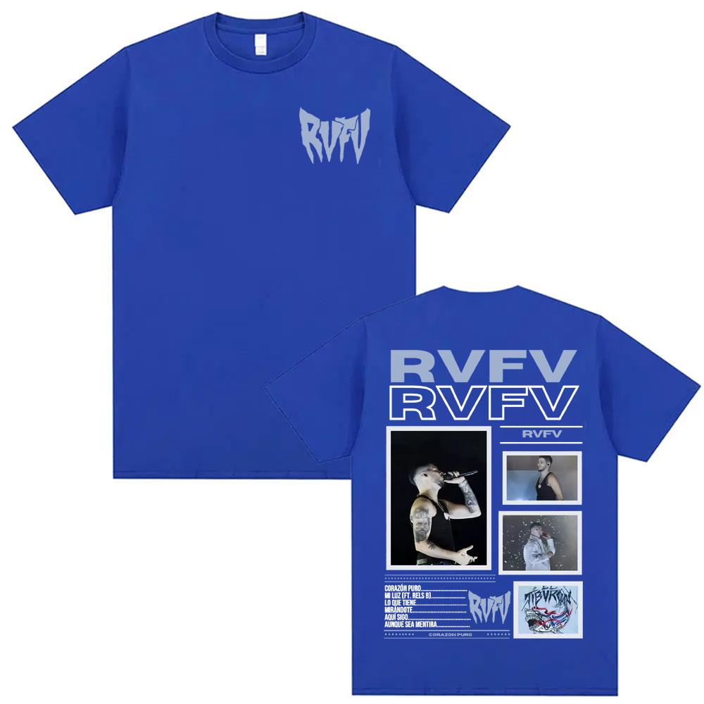 RVFV Eltiburon Tour 2025 Merch Rap T-shirt, Vintage Harajuku Men's and Women's 2025 Summer Pure Cotton 100% Printed T-shirt