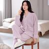 Pajamas Women'S Winter Coral Fleece Thickened Fleece Warm Autumn And Winter Flannel Winter Large Size Loungewear