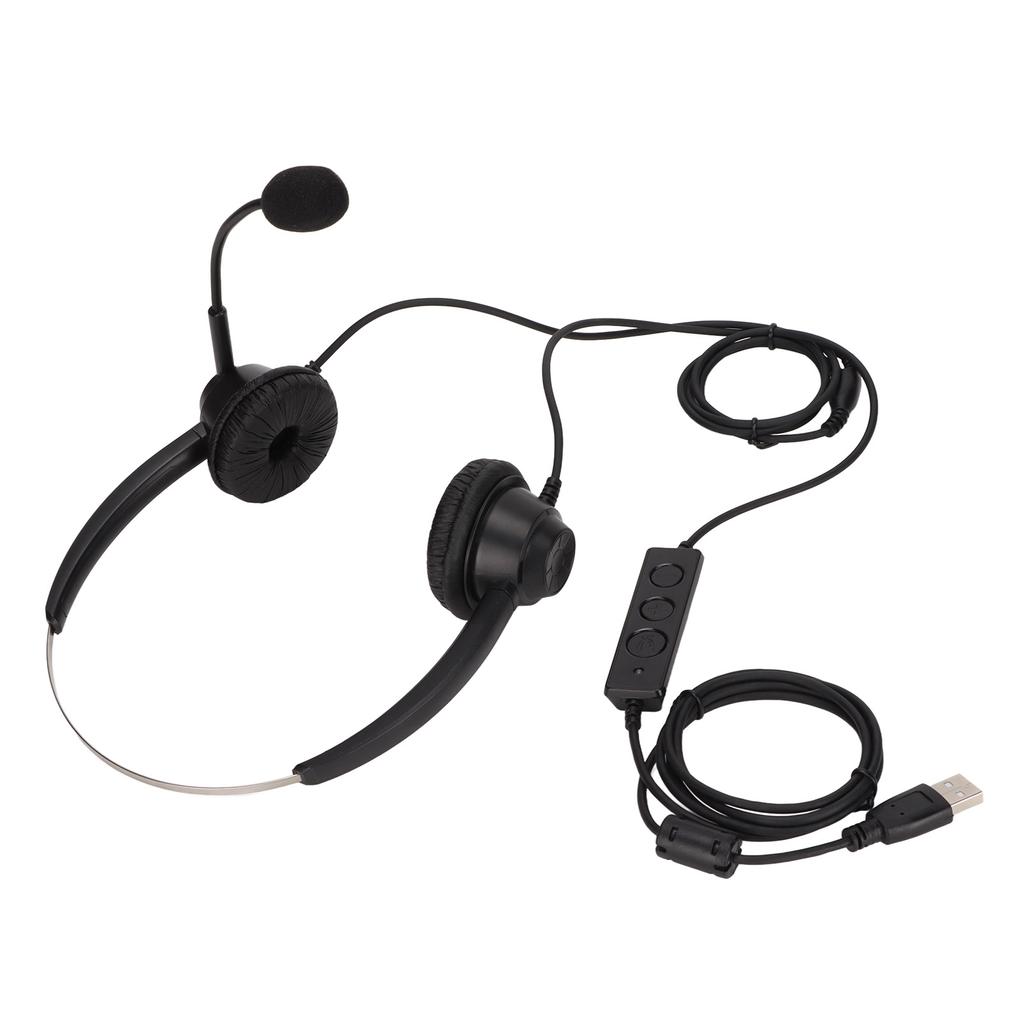 H360DUSB1 Binaurales USB-Business-Headset mit einstellbarer Lautsprecherlautstärke und Mikrofon-Stummschaltung