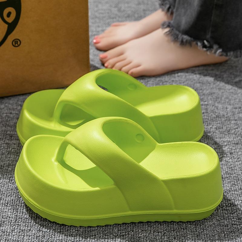 

Популярные женские шлепанцы, летние новые тапочки на платформе и танкетке, модные шлепанцы для отдыха на открытом воздухе, обувь из ЭВА для инъекций, повседневные пляжные шлепанцы EUR 36-37 светло-зеленый