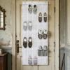 Over-the-Door Shoe Organizer 35 Pockets Mesh Breathable Storage Bag Hanging Shoe Storage Bag with Hooks for Door Closet Dorm Room