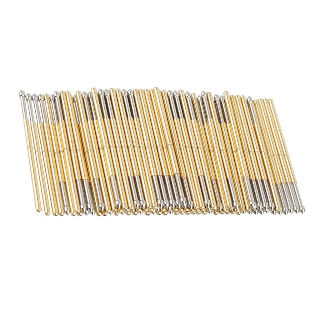 100pcs P100 E2 Spring Test Probe Cone Pogo Pin Tools PCB Testing Probe 3A