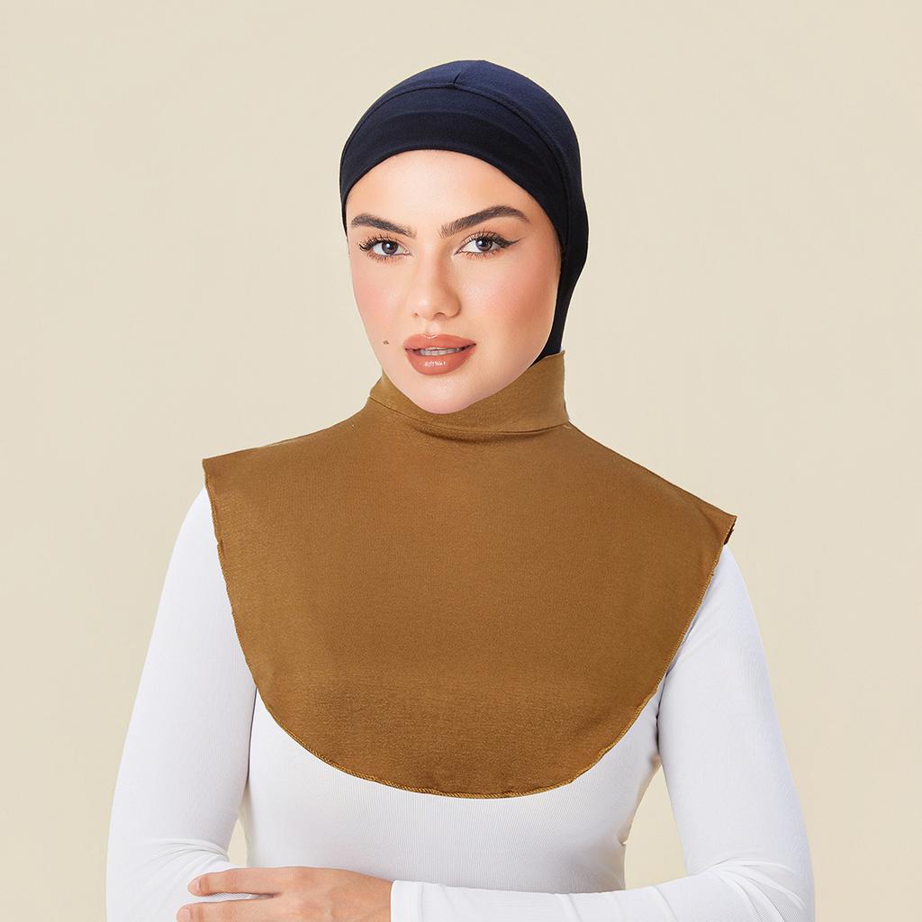 Modal Fake Collar Soft Elastic Detachable False Collars Solid Color Turtleneck High Neck Cover Women Muslim Hijab Accessories