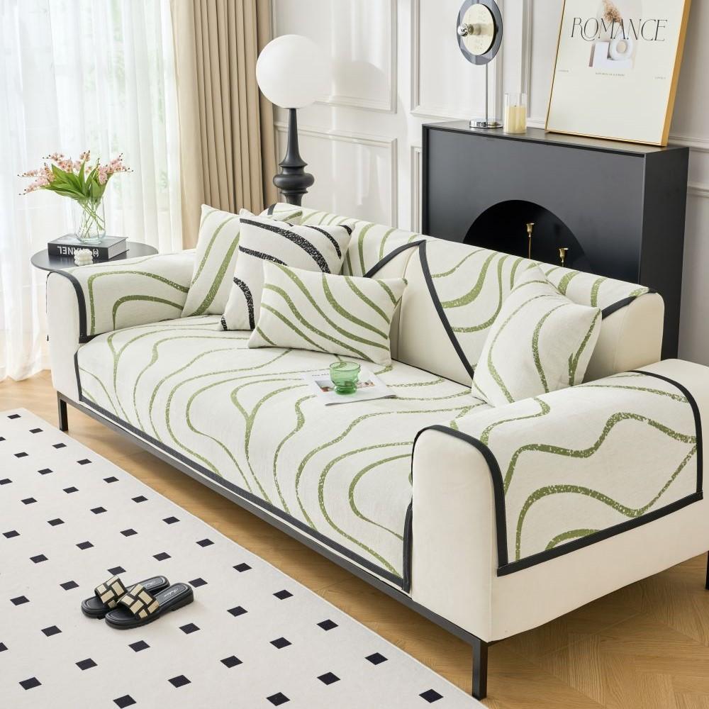 

Чехол для дивана из шенилла с принтом «Летний универсальный» Чехол для дивана-подушки Funda Living Room Нескользящий чехол для дивана 70X70