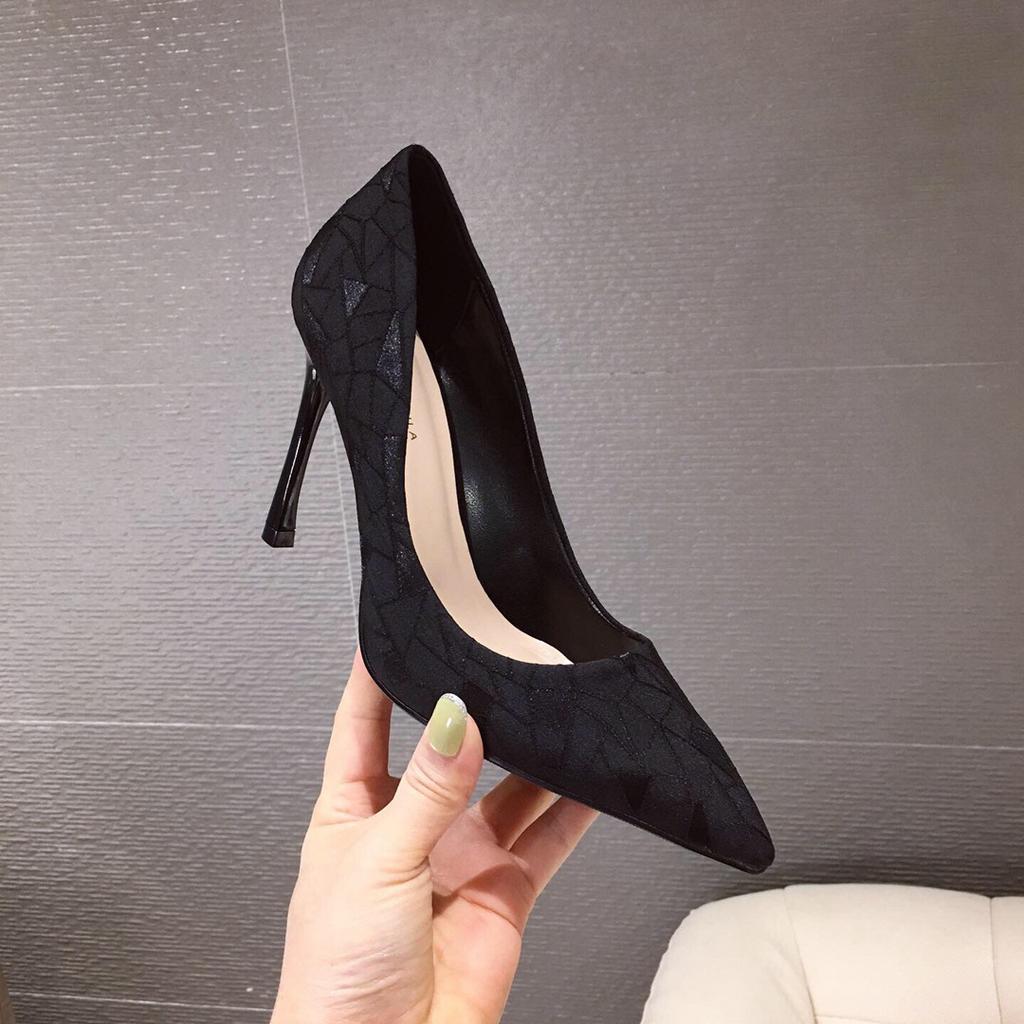 High Quality Fashion Steel Thin Female Heels Ladies Shoe Designer Women Famous Brands Heels Shoes