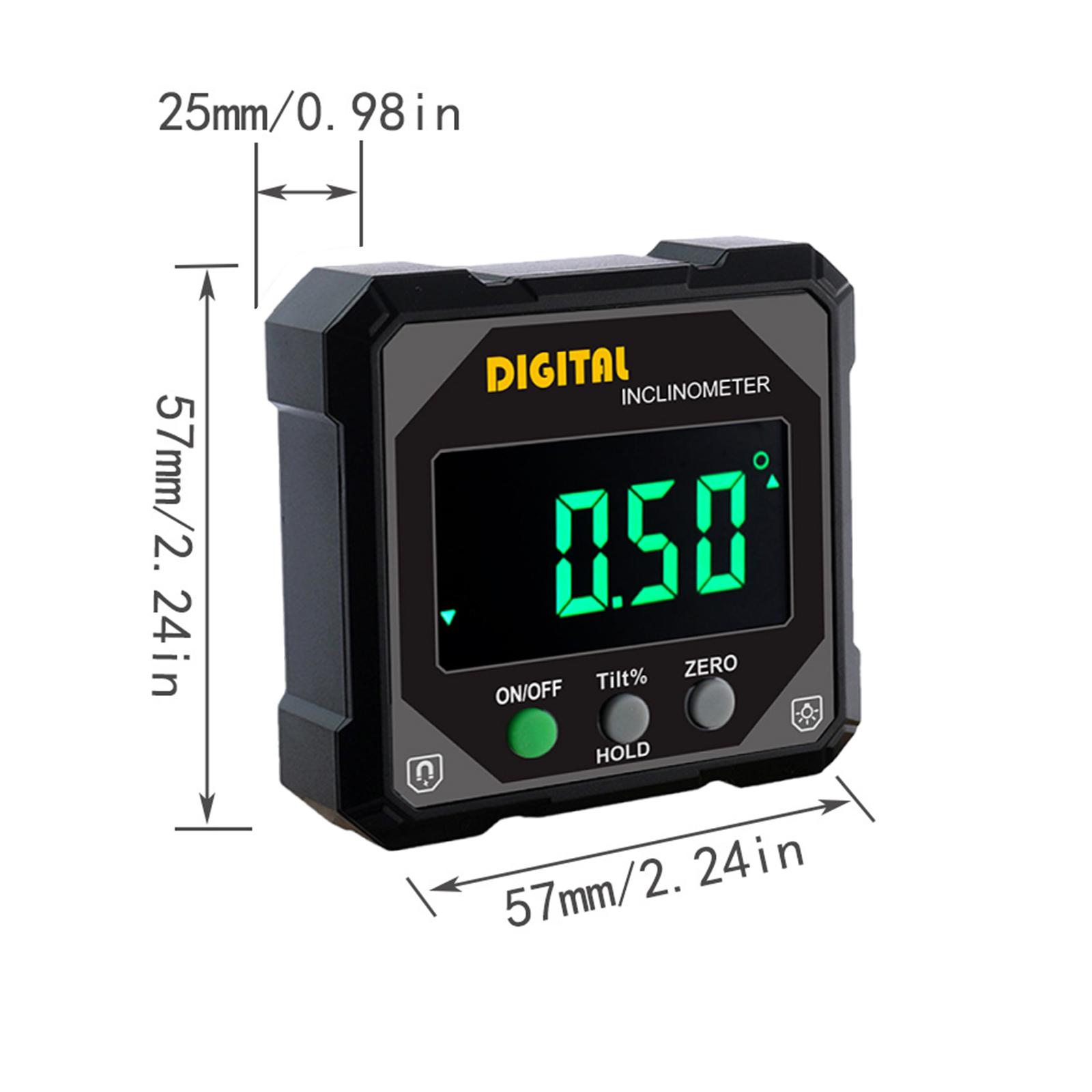 ЖК-подсветка Угломер Мини-уровень Цифровой измеритель угла Электронный уровень Угломер Линейка Инклинометр Измерительный инструмент