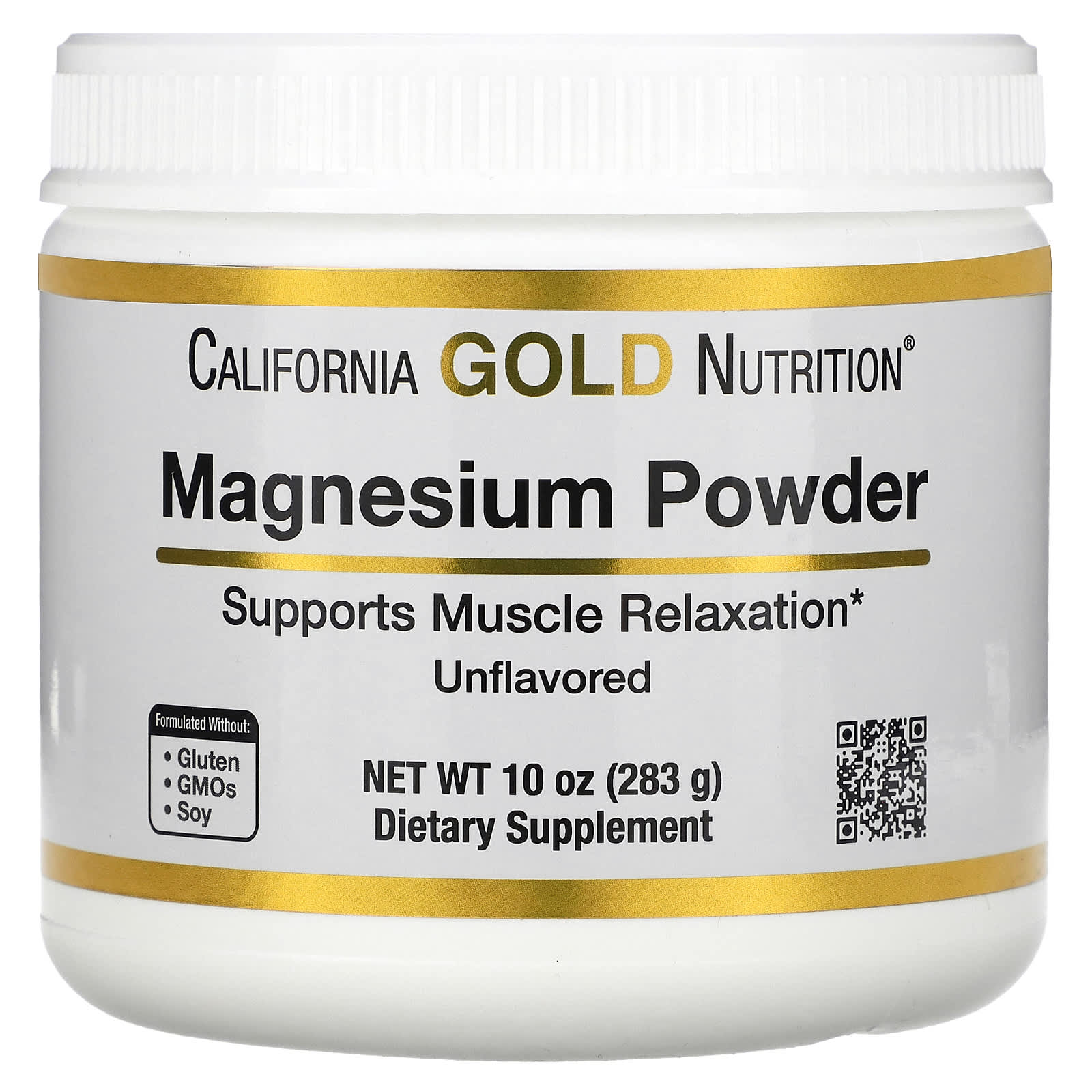 Photos - Vitamins & Minerals California Gold Nutrition , Magnesium Powdered Beverage, Unflavored, 10 oz  (283 g)