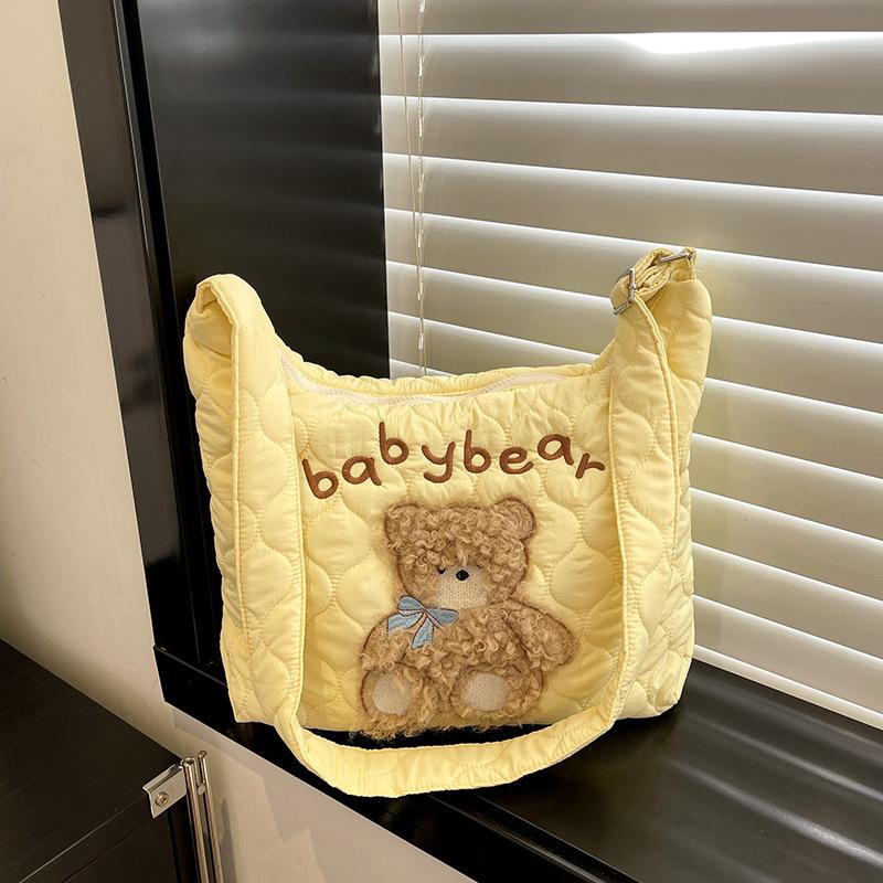 

Casual large-capacity bag women s new fresh cartoon shoulder messenger bag class commuter tote bag