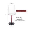 Stemmed Waist-In Red Wine Glass