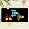 Weird orangutan with colorful patterns polyester microfiber beach towel is highly absorbent, suitable for swimming beach outings