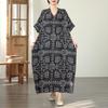DIMANAF New Women Plus Size Spring Summer Beach Vintage Lady Long Dress Loose Oversize Maxi Floral Print 2026