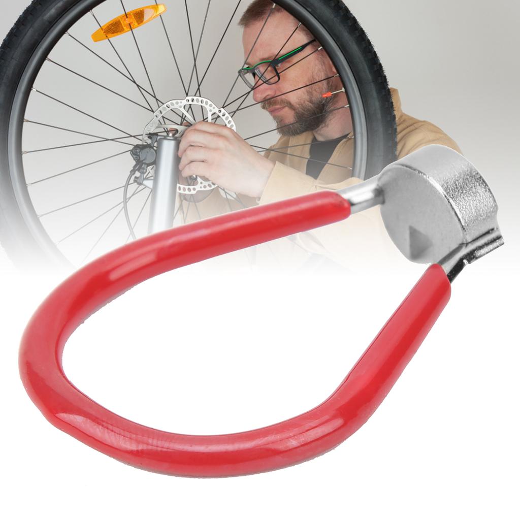 Bicycle Spoke Wrench Bike Wheel Steel Spokes Adjustment Wrench Cycling Repair ToolsRed
