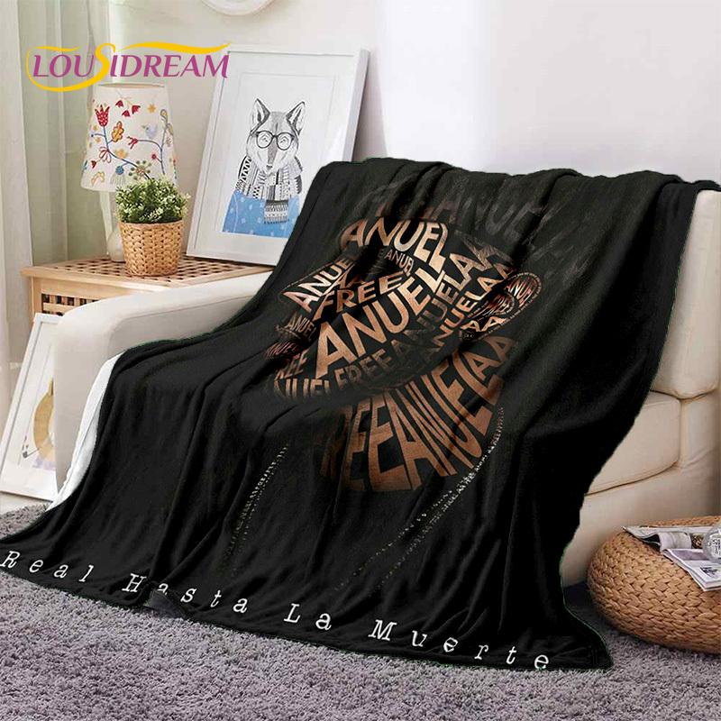 3D Free Anuel AA Rapper Hip Hop Singer Soft Flannel Blankets,Throw Blanket Comfortable Blanket for Picnic Beds Sofa Home Bedroom