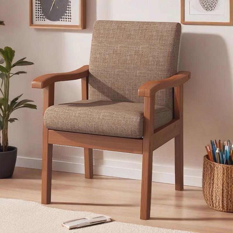 Modern Wood Dining Chair ,Simple Nordic Reclining Chairs, Study Armchair, Lounge Chair ,Hotel and Restaurant Chairs
