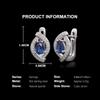 Light Luxury 925 Sterling Silver Clasp Earrings Natural Pear 4*6mm Kyanite Simple Fine Jewelry for Women's Banquet Festival Wear