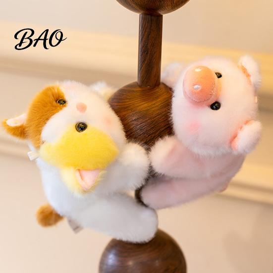 Small Plush Gift for Kids Cute Animal Refrigerator Magnets, Soft Stuffed Fridge Magnet, Adorable Duck Office Desk Accessory Cat Dolphin Raccoon Decor,