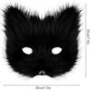 Nadýchaná kožešina Fox Tail Keychain Cat Tlaps Rukavice a Wolf Therian Mask Sada pro Halloween Cosplay kostýmní doplňky