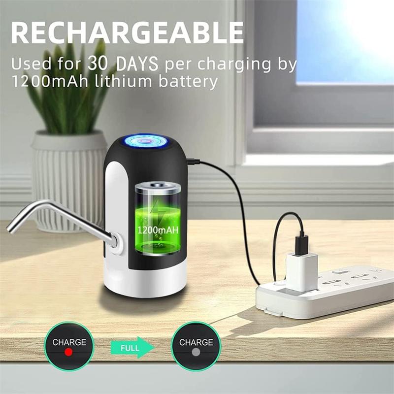 Drinking Fountain Water Bottle Pump Home Garden Automatic Switch One Click Kitchen Dining Room Mini Electric Usb Charging Carboy