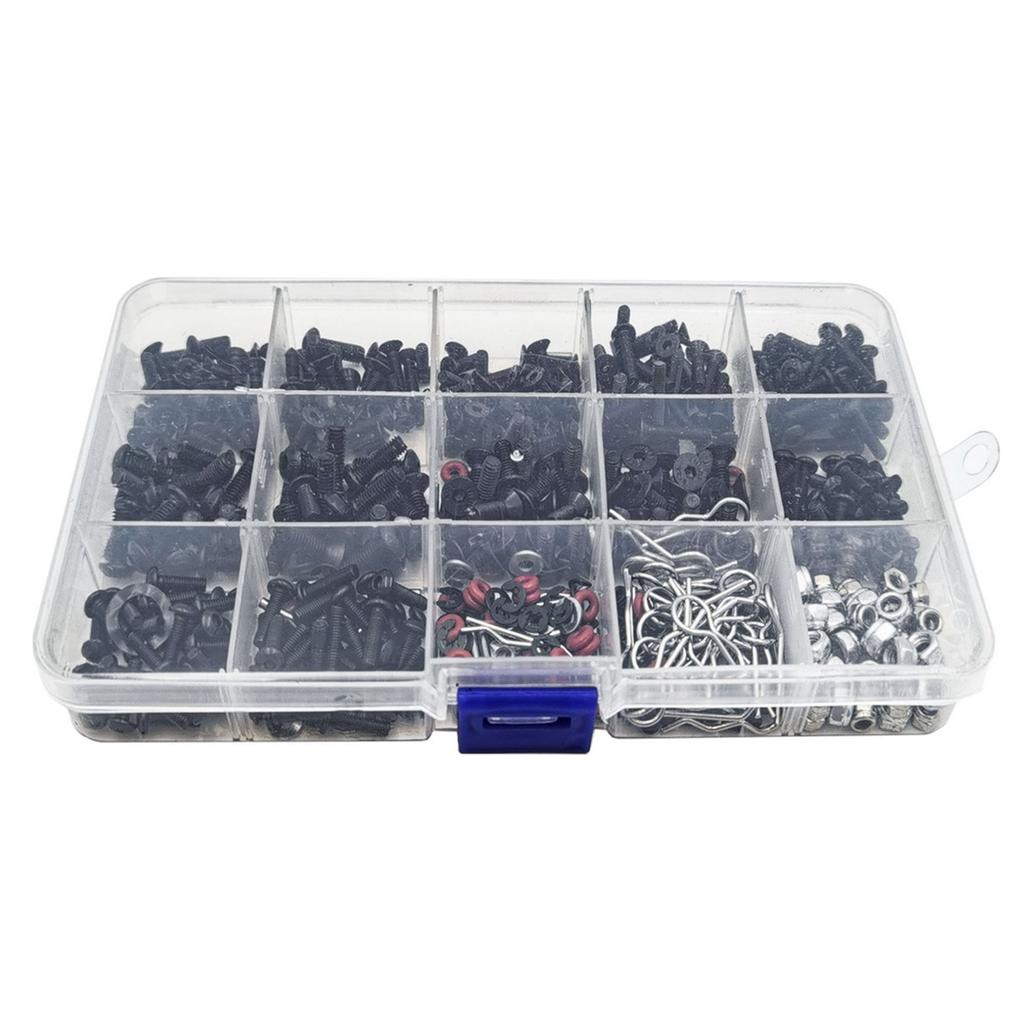 Screws Nut Set Multi Sizes Metal RC Car Screws for Repairing Truck Off Road Vehicle