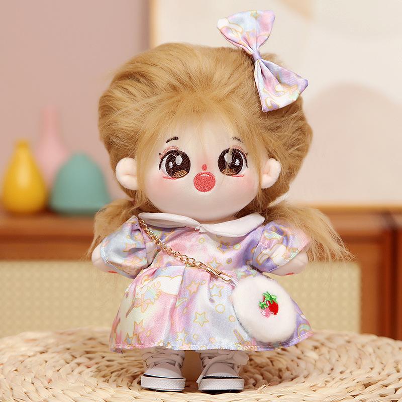 20cm Cotton Doll Clothes Skirt Plush Doll Girls Can Change Clothes Dolls To Give Gifts To Girls Best Friends