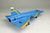 Platz/Italeri 1/48 Scale Swedish JA37 Jaktviggen Blue Peter, Swedish Air Force 75th Anniversary Paint, Plastic Model Kit TPA-59 with Metal Pitot Tube