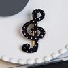 2 Piece Lovely Star Dot Music Symbol Hair Clip Safe Acrylic Hair Decorations Barrettes Present For Kids Adults