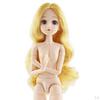 1/4 Jointed Articulated Movable Nude Doll with Long Hair 4 for Female Girl DIY Customizing