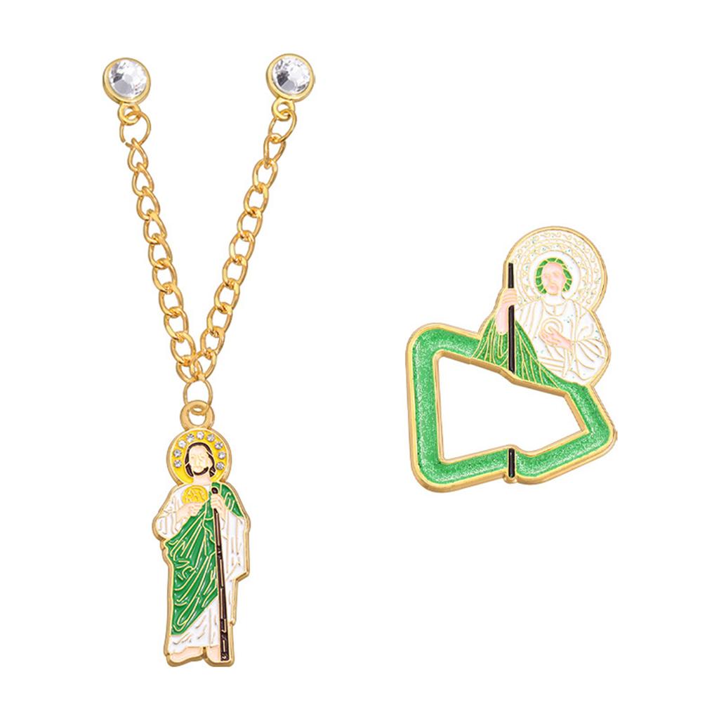 Elegant Enamel Brooch Hat Clip Breastpin Handmade Backpack Lapel Badge Accessory for Church Gatherings Or Daily Wear