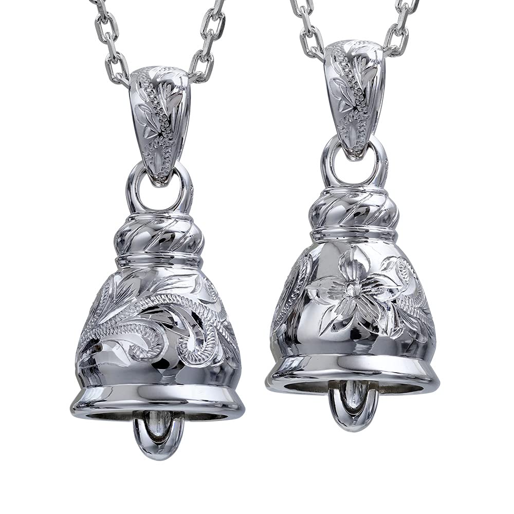 

BYTHESEA Hawaiian Jewelry Pair Necklace Birthstone can be added purchased Silver 925 Bell Bell that actually rings Chain length Couple (additional