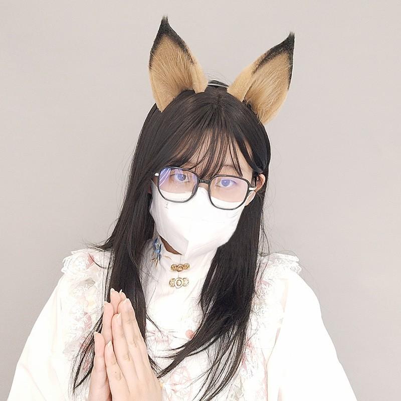 Fox Ear Headband Genshin Impact Klee Cosplay Costume Accessory Soft Plush Animal Ears Hairband Anime Convention