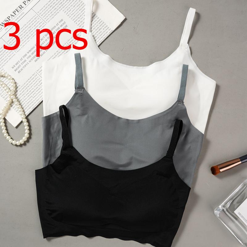 Summer Women Push Up Ice Silk Seamless Bra Padded Underwear Thin Bras Lingerie Bralette