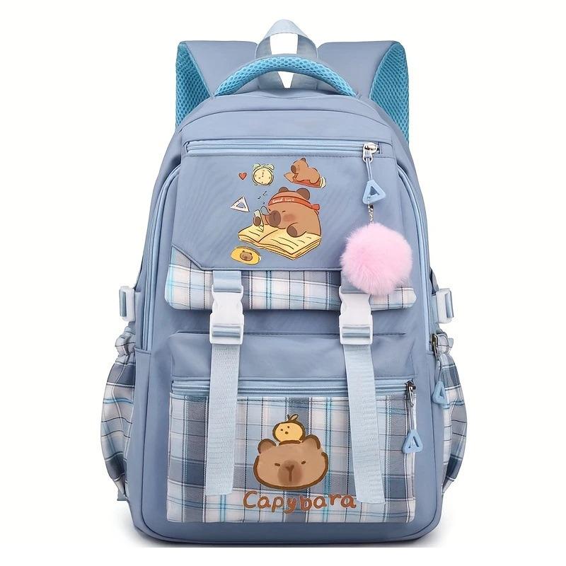 Newjunior high school male and female Korean version large-capacity casual schoolbag lightweight large-capacity primary and secondary school students