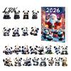 Holiday Gift for Panda Lovers Advent Calendars 2026, 2D Acrylic Cute Hanging Ornaments Animal Xmas Tree, 24 Days Christmas Countdown Calendar,
