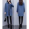 Woolen Coat: Women's Mid-Length 2026 Korean Style, Loose Plus Size, Slimming, Age-Reducing for Autumn/Winter