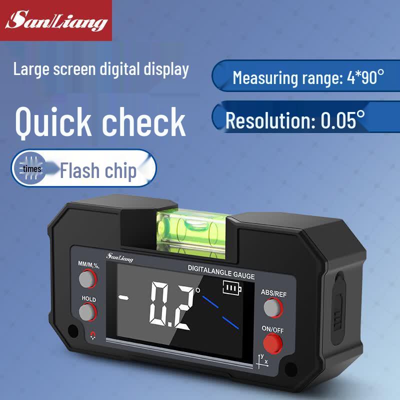 Sanliang Digital Magnetic Inclinometer and Level Ruler (CN version)