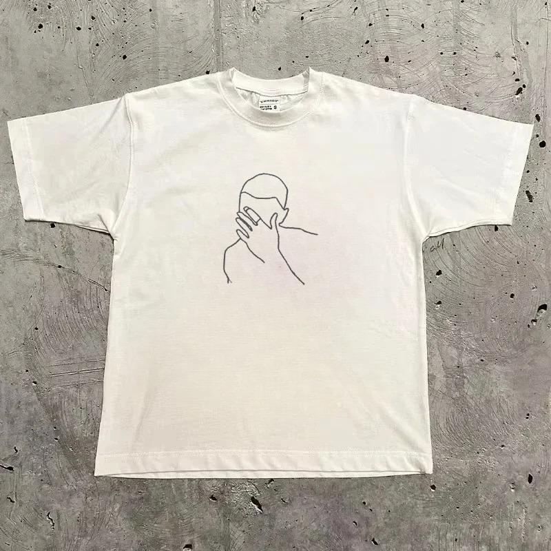 

Футболка с рисунком рэпера Фрэнка в стиле ретро, мужская хип-хоп, альбом Ocean, одежда, футболки, Y2k, унисекс, блондинка, мода, свободная хлопковая футболка 4XL