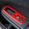 Red Carbon Fiber Window Lift Switch Panel Cover For Dodge Durango Charger 11-20