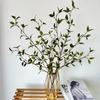 Artificial Leaf Branch For Wedding Decor And Photography Props With Silk Fabric Material