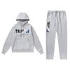 Streetwear Hooded Sweatshirt Set Loose Fit Embroidery Winter Casual Top Youth